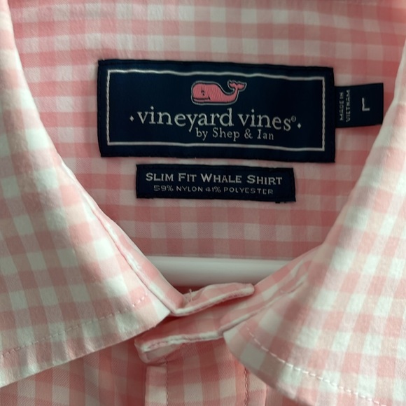 Pink gingham button down - Picture 4 of 6